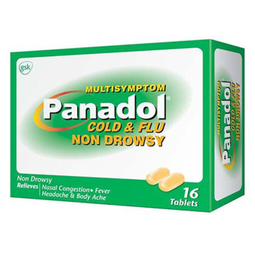 PANADOL MULTI SYMPTOM NON DROWSY 16 Tablets Supermed Pharmacy