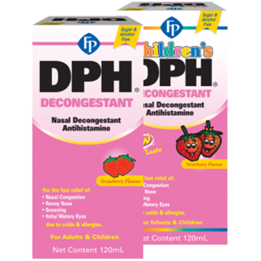 DPH DECONGESTANT 120ML (1 BOTTLE) Supermed Pharmacy